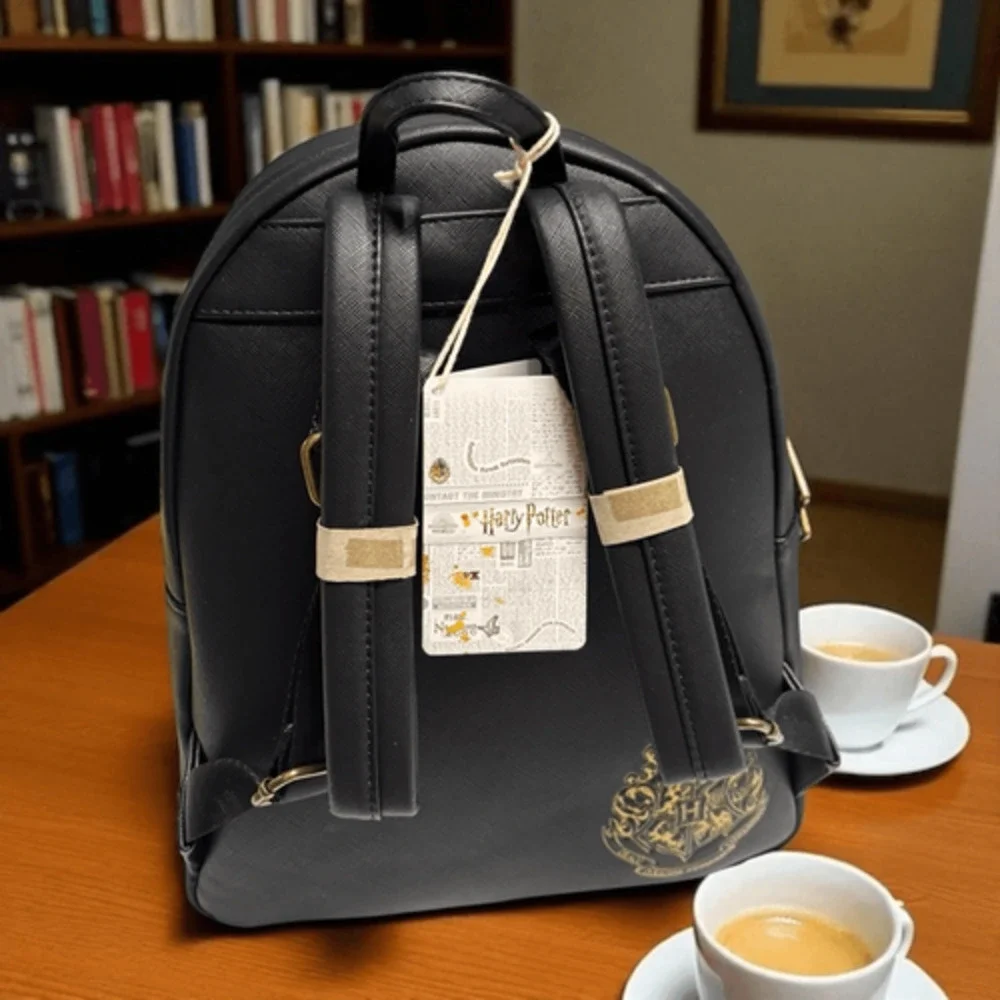Loungefly Harry Potter Trilogy Triple Pocket Mini Backpack NWT